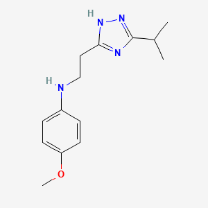 N-(2-(5-Isopropyl-1H-1,2,4-triazol-3-yl)ethyl)-4-methoxyaniline