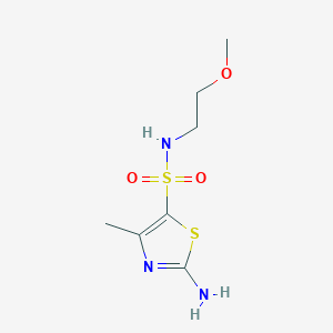 2-Amino-N-(2-methoxyethyl)-4-methylthiazole-5-sulfonamide