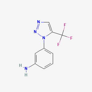 3-(5-(Trifluoromethyl)-1H-1,2,3-triazol-1-yl)aniline