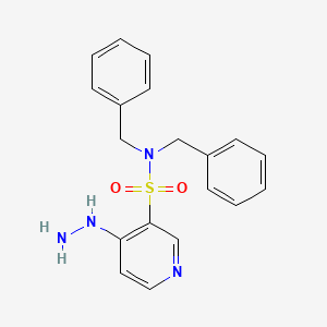 N,N-Dibenzyl-4-hydrazinylpyridine-3-sulfonamide