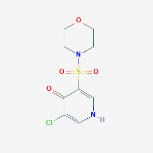 molecular formula C9H11ClN2O4S B11803644 3-Chloro-5-(morpholinosulfonyl)pyridin-4-ol 