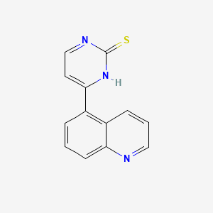 4-(Quinolin-5-yl)pyrimidine-2-thiol