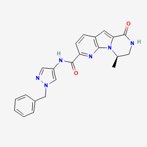 (13R)-N-(1-benzylpyrazol-4-yl)-13-methyl-10-oxo-1,3,11-triazatricyclo[7.4.0.02,7]trideca-2(7),3,5,8-tetraene-4-carboxamide