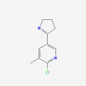 2-Chloro-5-(3,4-dihydro-2H-pyrrol-5-yl)-3-methylpyridine