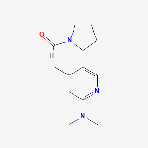 2-(6-(Dimethylamino)-4-methylpyridin-3-yl)pyrrolidine-1-carbaldehyde