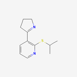 3-(3,4-Dihydro-2H-pyrrol-5-yl)-2-(isopropylthio)pyridine