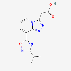 2-(8-(3-Isopropyl-1,2,4-oxadiazol-5-yl)-[1,2,4]triazolo[4,3-a]pyridin-3-yl)acetic acid