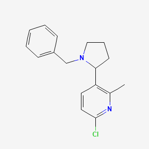 3-(1-Benzylpyrrolidin-2-yl)-6-chloro-2-methylpyridine