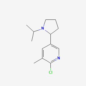 2-Chloro-5-(1-isopropylpyrrolidin-2-yl)-3-methylpyridine