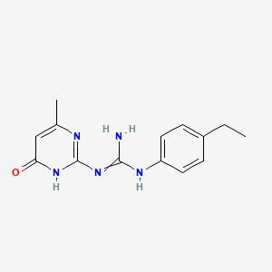 1-(4-Ethylphenyl)-3-(6-methyl-4-oxo-1,4-dihydropyrimidin-2-yl)guanidine