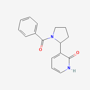 molecular formula C16H16N2O2 B11803942 3-(1-Benzoylpyrrolidin-2-yl)pyridin-2(1H)-one 