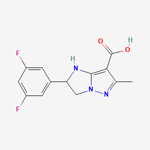 2-(3,5-Difluorophenyl)-6-methyl-2,3-dihydro-1H-imidazo[1,2-b]pyrazole-7-carboxylic acid