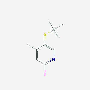 5-(tert-Butylthio)-2-iodo-4-methylpyridine