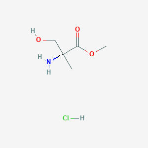 B1180420 Methyl (R)-2-amino-3-hydroxy-2-methylpropanoate hydrochloride CAS No. 134899-86-8