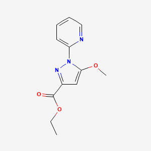 Ethyl 5-methoxy-1-(pyridin-2-yl)-1H-pyrazole-3-carboxylate