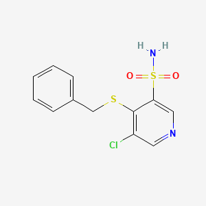 4-(Benzylthio)-5-chloropyridine-3-sulfonamide