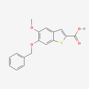 6-(Benzyloxy)-5-methoxybenzo[b]thiophene-2-carboxylic acid