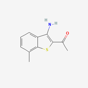 1-(3-Amino-7-methylbenzo[B]thiophen-2-YL)ethanone