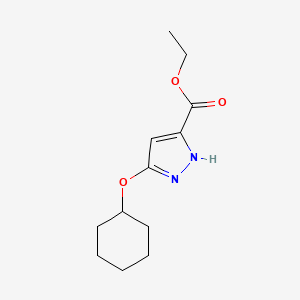 Ethyl 5-(cyclohexyloxy)-1H-pyrazole-3-carboxylate