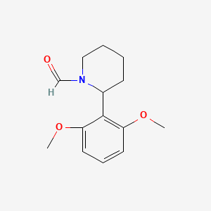 2-(2,6-Dimethoxyphenyl)piperidine-1-carbaldehyde