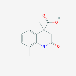 1,4,8-Trimethyl-2-oxo-1,2,3,4-tetrahydroquinoline-4-carboxylic acid