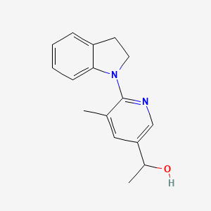 1-(6-(Indolin-1-yl)-5-methylpyridin-3-yl)ethanol