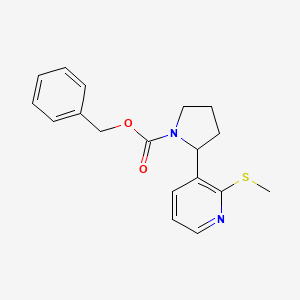 Benzyl 2-(2-(methylthio)pyridin-3-yl)pyrrolidine-1-carboxylate