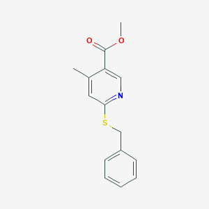 Methyl 6-(benzylthio)-4-methylnicotinate