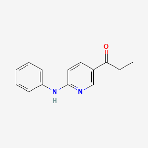 1-(6-(Phenylamino)pyridin-3-yl)propan-1-one