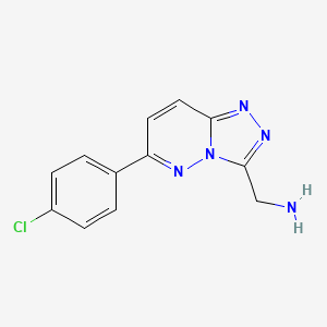 (6-(4-Chlorophenyl)-[1,2,4]triazolo[4,3-b]pyridazin-3-yl)methanamine