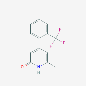 6-Methyl-4-(2-(trifluoromethyl)phenyl)pyridin-2-OL