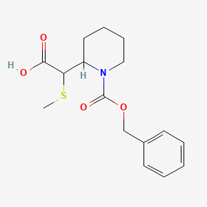 2-(1-((Benzyloxy)carbonyl)piperidin-2-yl)-2-(methylthio)acetic acid