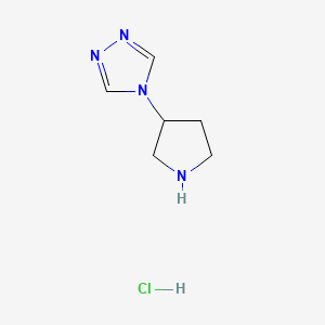 4-(Pyrrolidin-3-yl)-4H-1,2,4-triazole hydrochloride