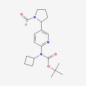 tert-Butyl cyclobutyl(5-(1-formylpyrrolidin-2-yl)pyridin-2-yl)carbamate