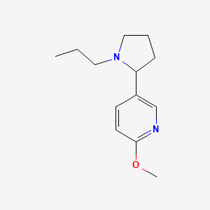 2-Methoxy-5-(1-propylpyrrolidin-2-yl)pyridine