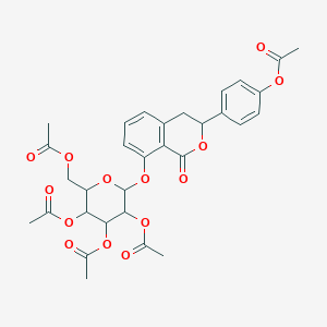 molecular formula C31H32O14 B1180470 (3S)-绣球花醇 8-O-葡萄糖苷五乙酸酯 CAS No. 113270-98-7