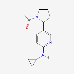 1-(2-(6-(Cyclopropylamino)pyridin-3-yl)pyrrolidin-1-yl)ethanone