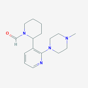 2-(2-(4-Methylpiperazin-1-yl)pyridin-3-yl)piperidine-1-carbaldehyde