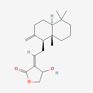 (3E)-3-[2-[(1S,4As,8aS)-5,5,8a-trimethyl-2-methylidene-3,4,4a,6,7,8-hexahydro-1H-naphthalen-1-yl]ethylidene]-4-hydroxyoxolan-2-one