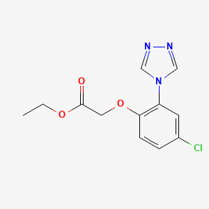 Ethyl 2-(4-chloro-2-(4H-1,2,4-triazol-4-yl)phenoxy)acetate