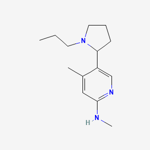 N,4-Dimethyl-5-(1-propylpyrrolidin-2-yl)pyridin-2-amine