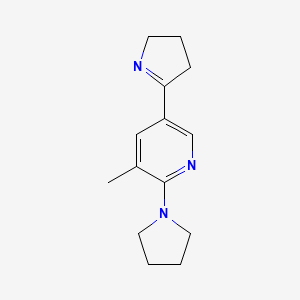 5-(3,4-Dihydro-2H-pyrrol-5-yl)-3-methyl-2-(pyrrolidin-1-yl)pyridine