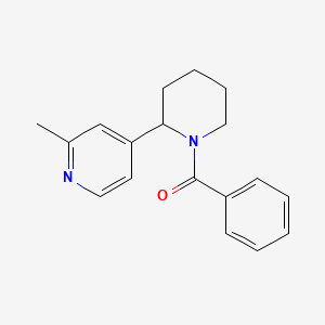 molecular formula C18H20N2O B11804885 (2-(2-Methylpyridin-4-yl)piperidin-1-yl)(phenyl)methanone 