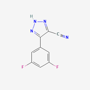 5-(3,5-Difluorophenyl)-2H-1,2,3-triazole-4-carbonitrile