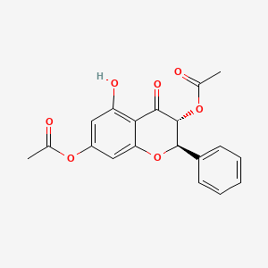 molecular formula C19H16O7 B1180500 3,7-O-二乙酰松脂素 CAS No. 103553-98-6