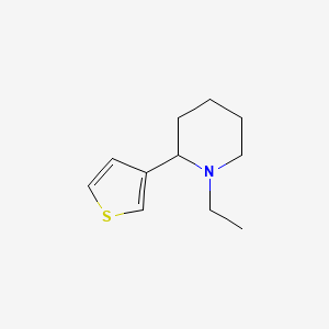 1-Ethyl-2-(thiophen-3-yl)piperidine