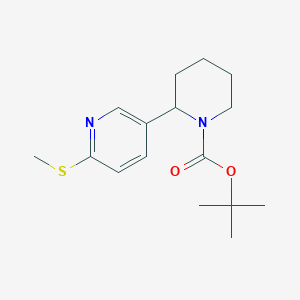 tert-Butyl 2-(6-(methylthio)pyridin-3-yl)piperidine-1-carboxylate