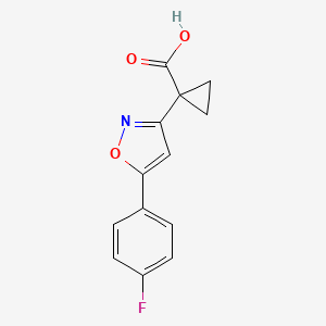 1-(5-(4-Fluorophenyl)isoxazol-3-yl)cyclopropanecarboxylic acid