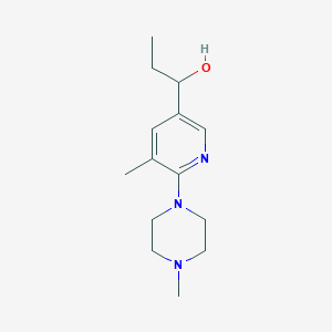 1-(5-Methyl-6-(4-methylpiperazin-1-yl)pyridin-3-yl)propan-1-ol