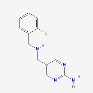 5-(((2-Chlorobenzyl)amino)methyl)pyrimidin-2-amine